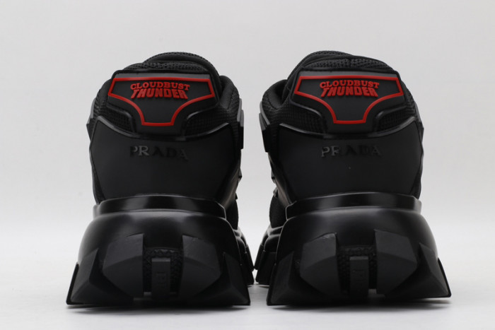 PRAD BLACK SNEAKERS